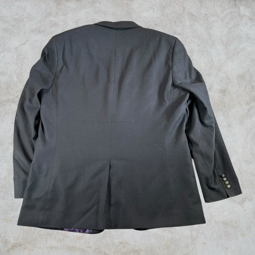 Jean Paul Germain Blazer Mens 50 Black Sports Coat Business Casual Designer Lux